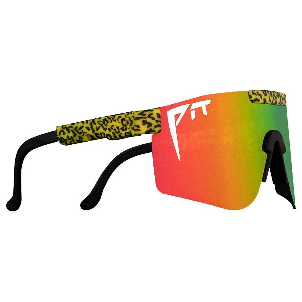 Pit Viper The Originals Carnivore Solbriller, Leopard, Red Mirror/CAT3