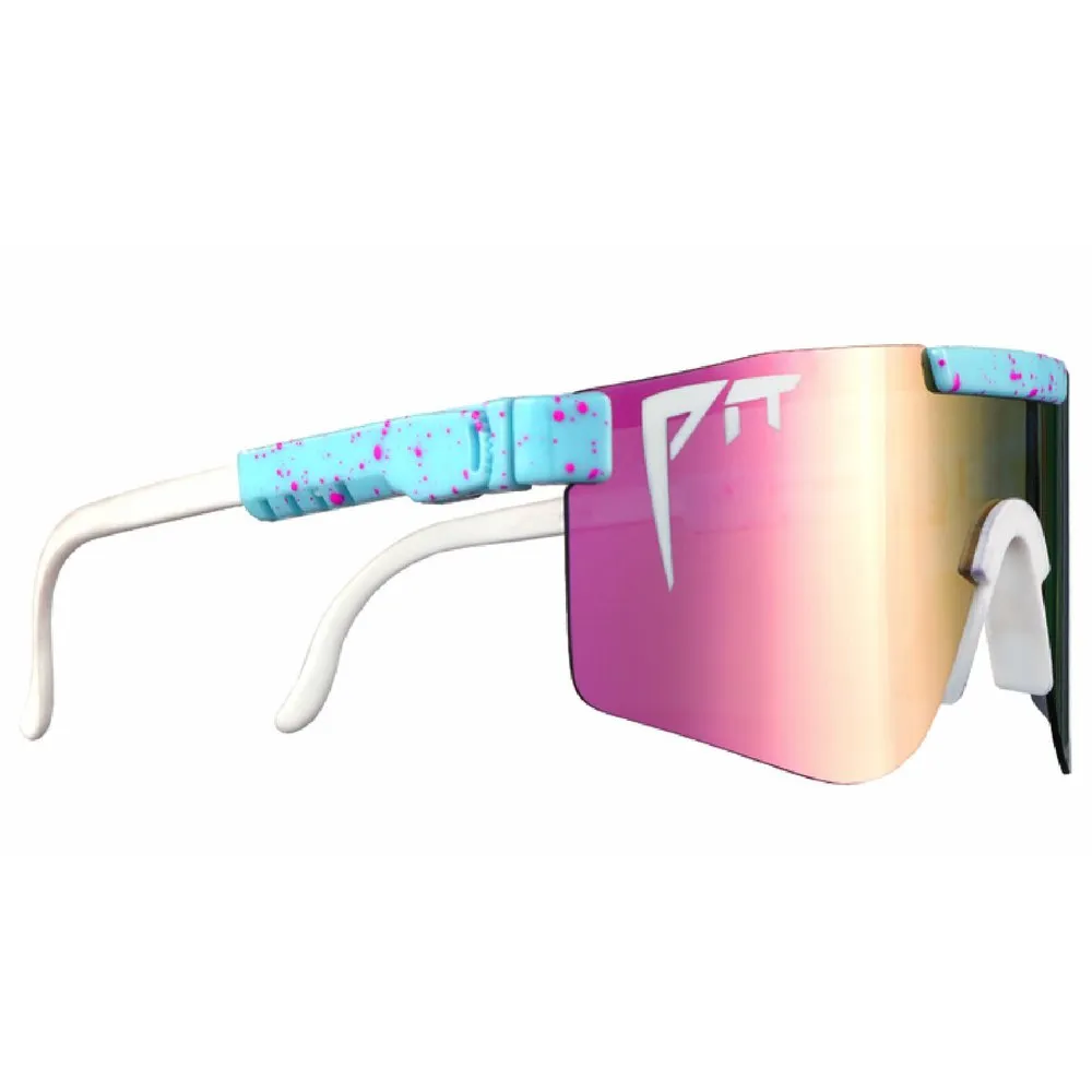 Pit Viper The Originals Double Wides Gobby Polariserte Solbriller, Blue / white, Pink/CAT3