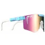 Pit Viper The Originals Double Wides Gobby Polariserte Solbriller, Blue / white, Pink/CAT3