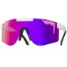 Pit Viper The Originals Double Wides Labrights Polariserte Solbriller, White / black, Purple Mirror/CAT3