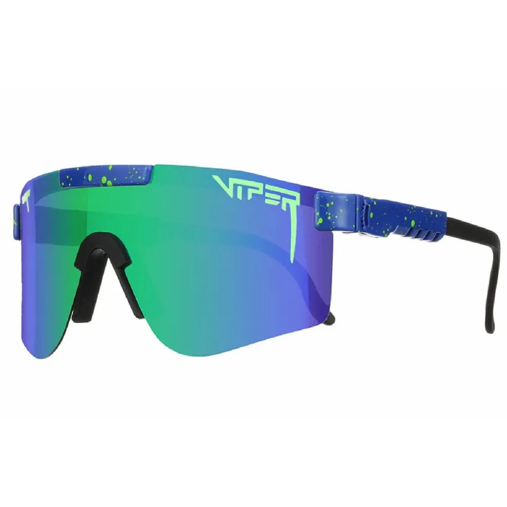 Pit Viper The Originals Double Wides Leonardo Polariserte Solbriller, Blue / green, Rainbow Mirror/CAT3 Pit Viper The Originals Double Wides Leonardo Polariserte Solbriller, Blue / green, Rainbow Mirror/CAT3