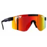 Pit Viper The Originals Double Wides Mystery Polariserte Solbriller, Black, Rainbow Mirror/CAT3