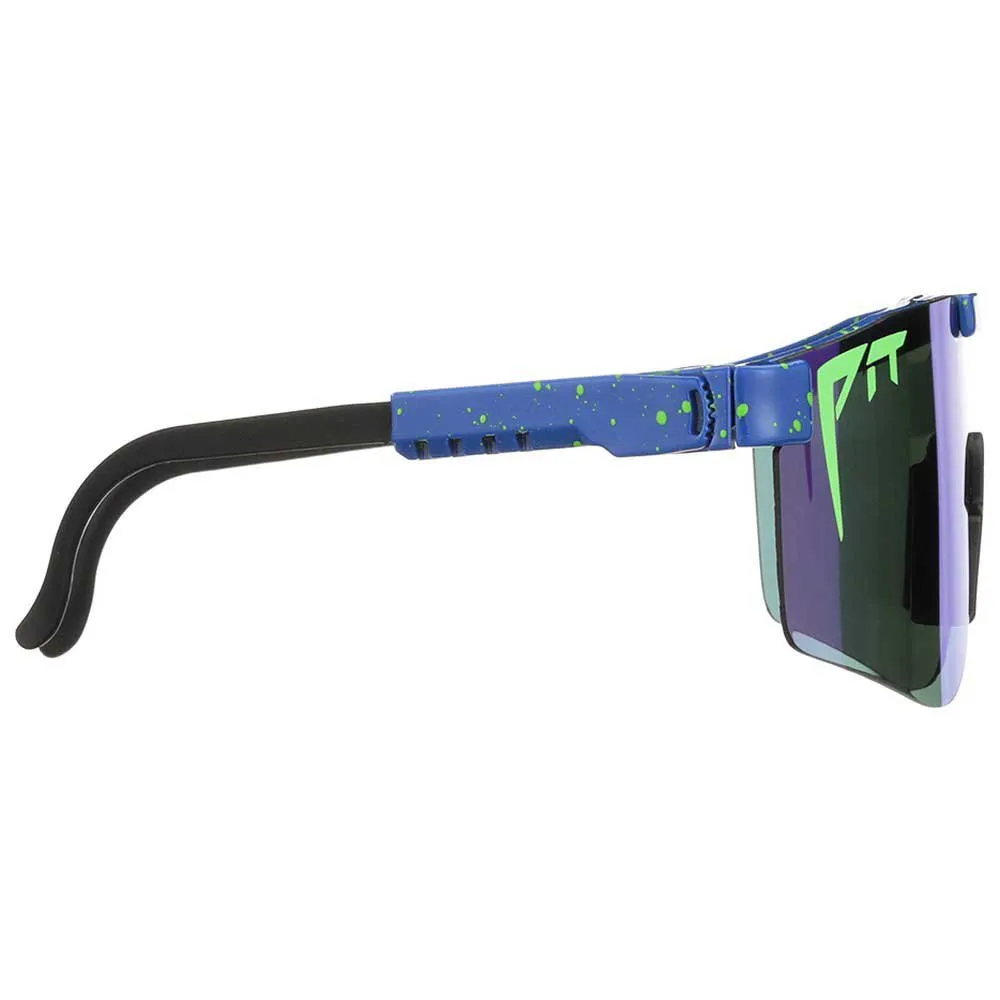 Pit Viper The Originals Lenoardo Solbriller, Blue, Blue Green Mirror/CAT3 Pit Viper The Originals Lenoardo Solbriller, Blue, Blue Green Mirror/CAT3