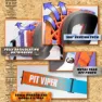 Pit Viper The Teremotto Brapstrap Briller, Orange / purple, CAT0