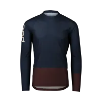 POC MTB Pure LS Turmaline Navy/Anxinite Brown Sykkeltrøye