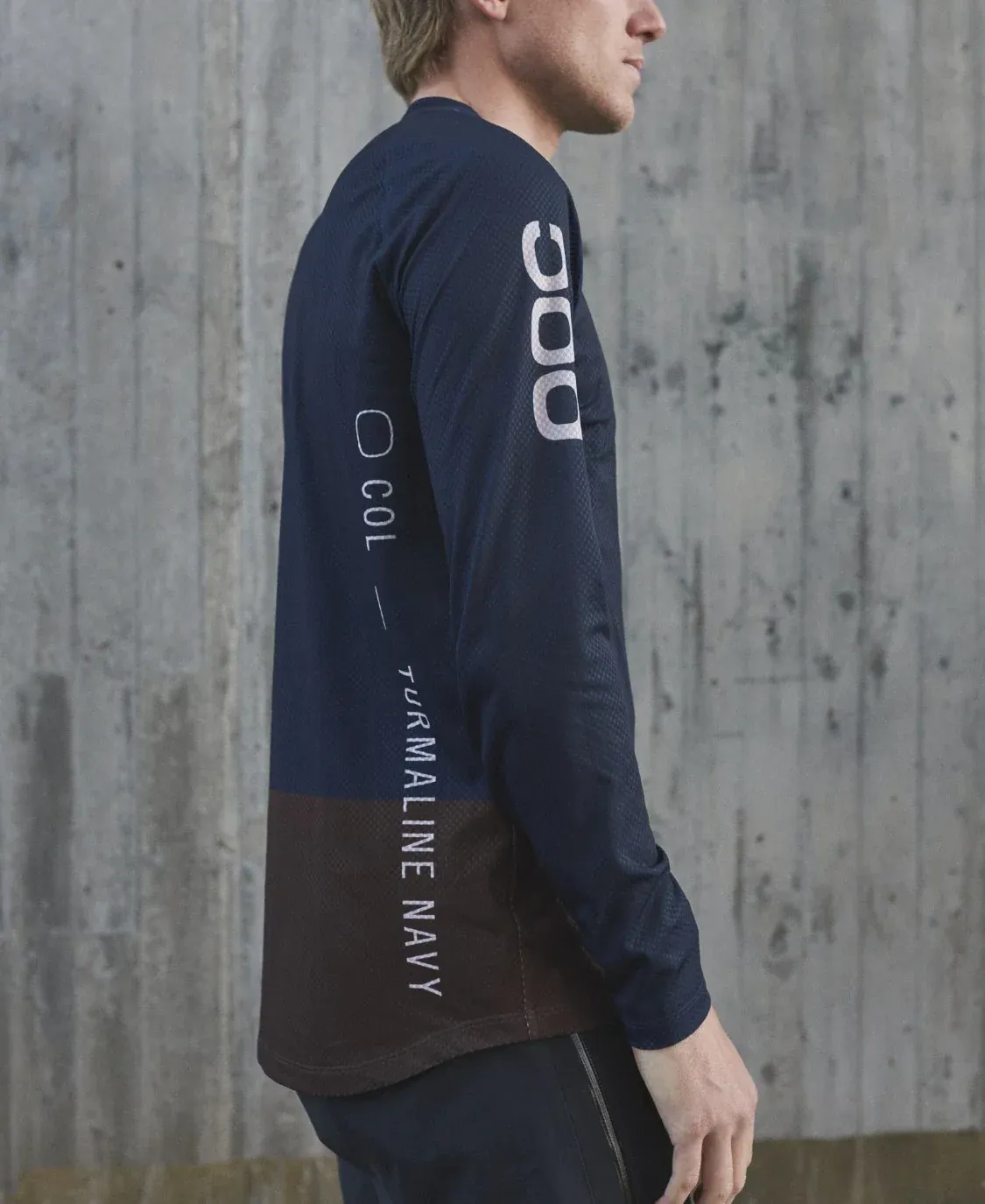 POC MTB Pure LS Turmaline Navy/Anxinite Brown Sykkeltrøye