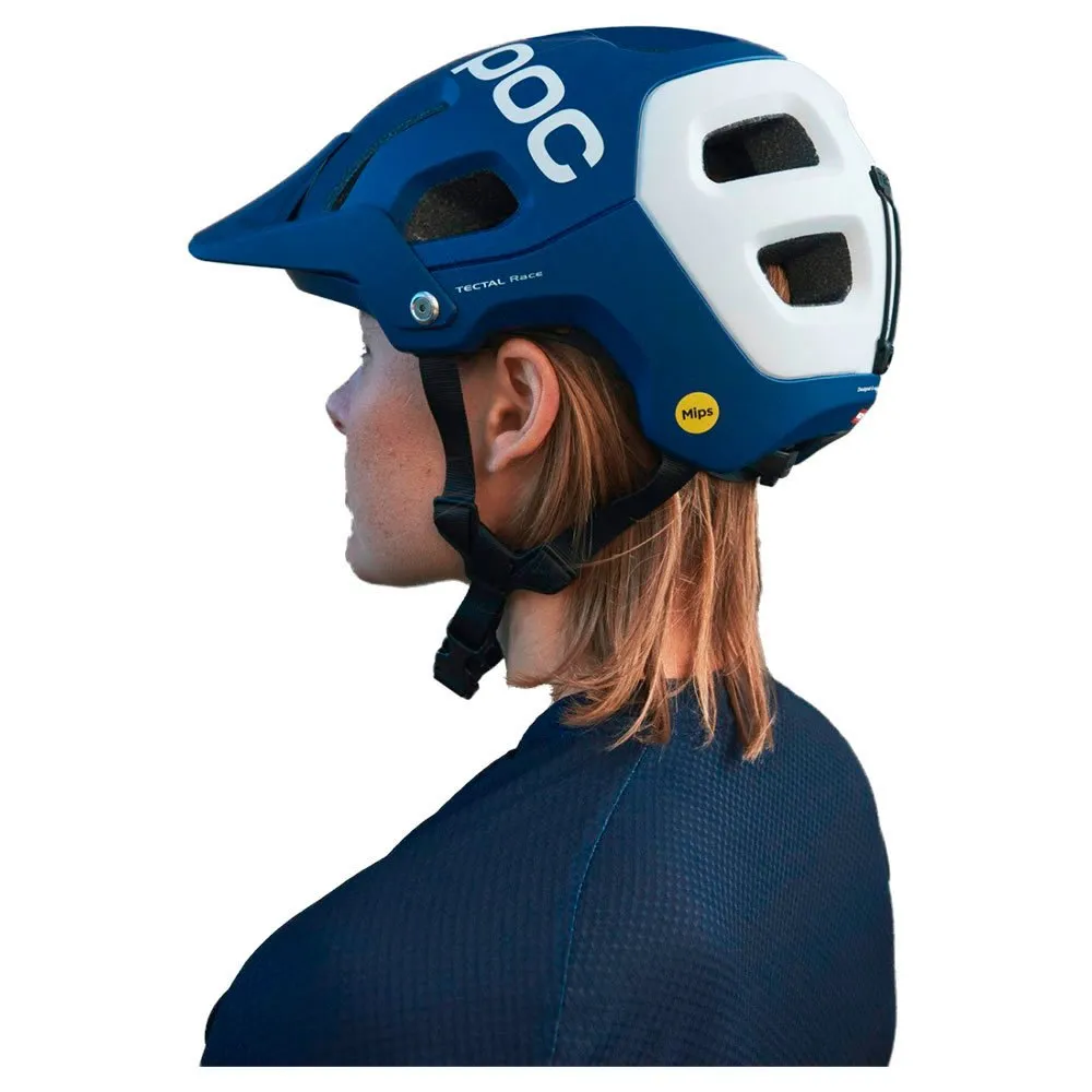 POC Tectal Race Mips Mtb-hjelm Refurbished, Lead blue / hydrogen white matt POC Tectal Race Mips Mtb-hjelm Refurbished, Lead blue / hydrogen white matt