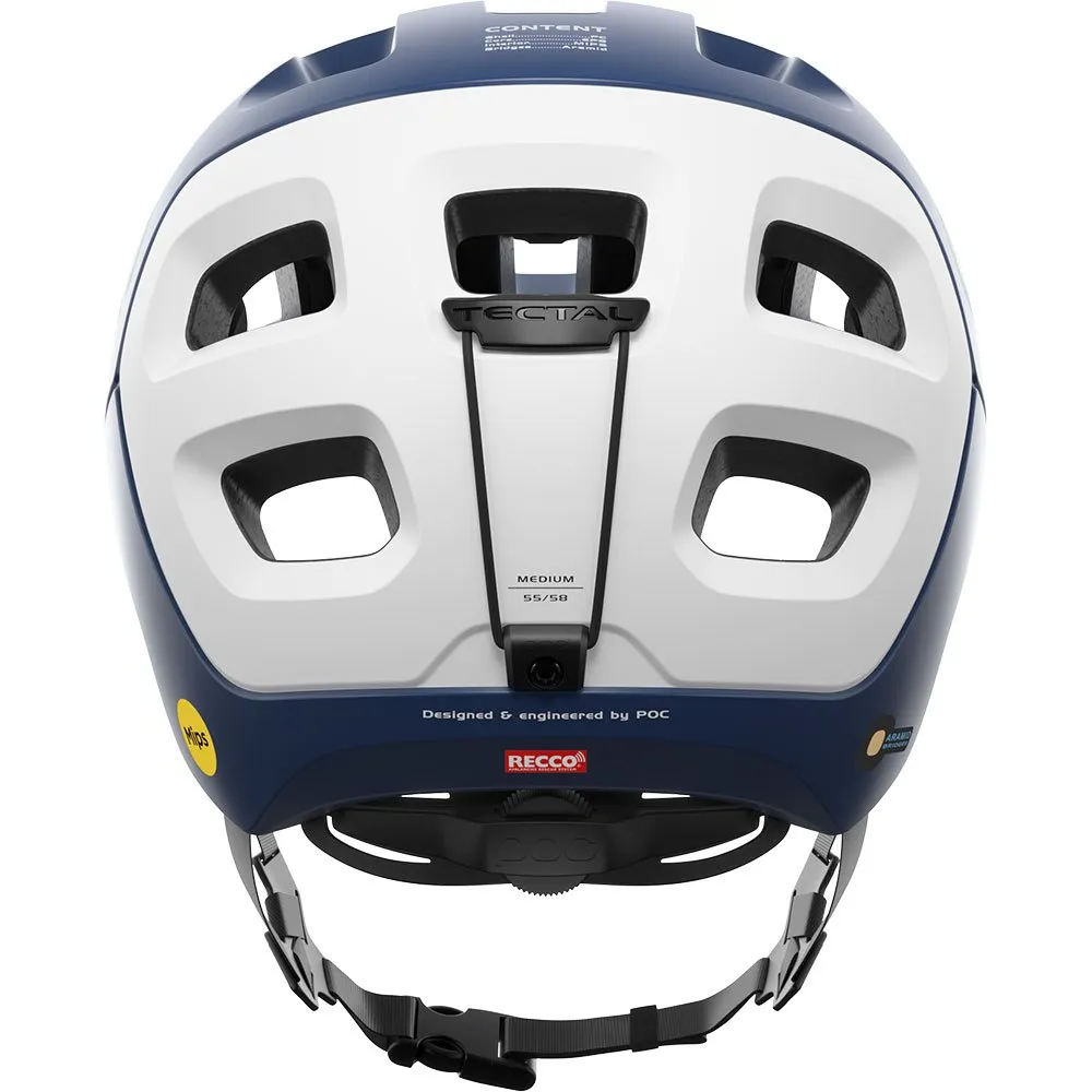 POC Tectal Race Mips Mtb-hjelm Refurbished, Lead blue / hydrogen white matt POC Tectal Race Mips Mtb-hjelm Refurbished, Lead blue / hydrogen white matt