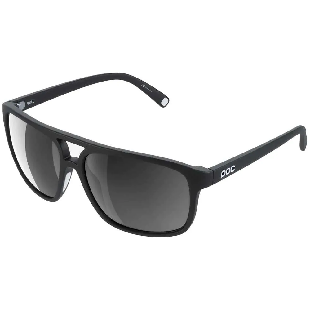 POC Will Solbriller, Uranium black / hydrogen white, Clarity Universal / Sunny Grey/CAT2