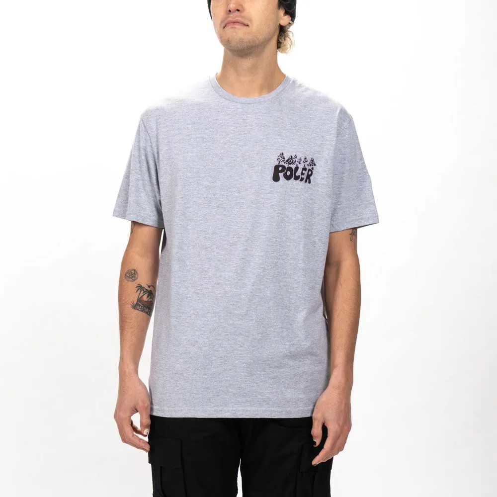 Poler Cave Man Kortarmet T-skjorte, Gray heather