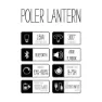 Poler Lantern Lampe, Black, One Size