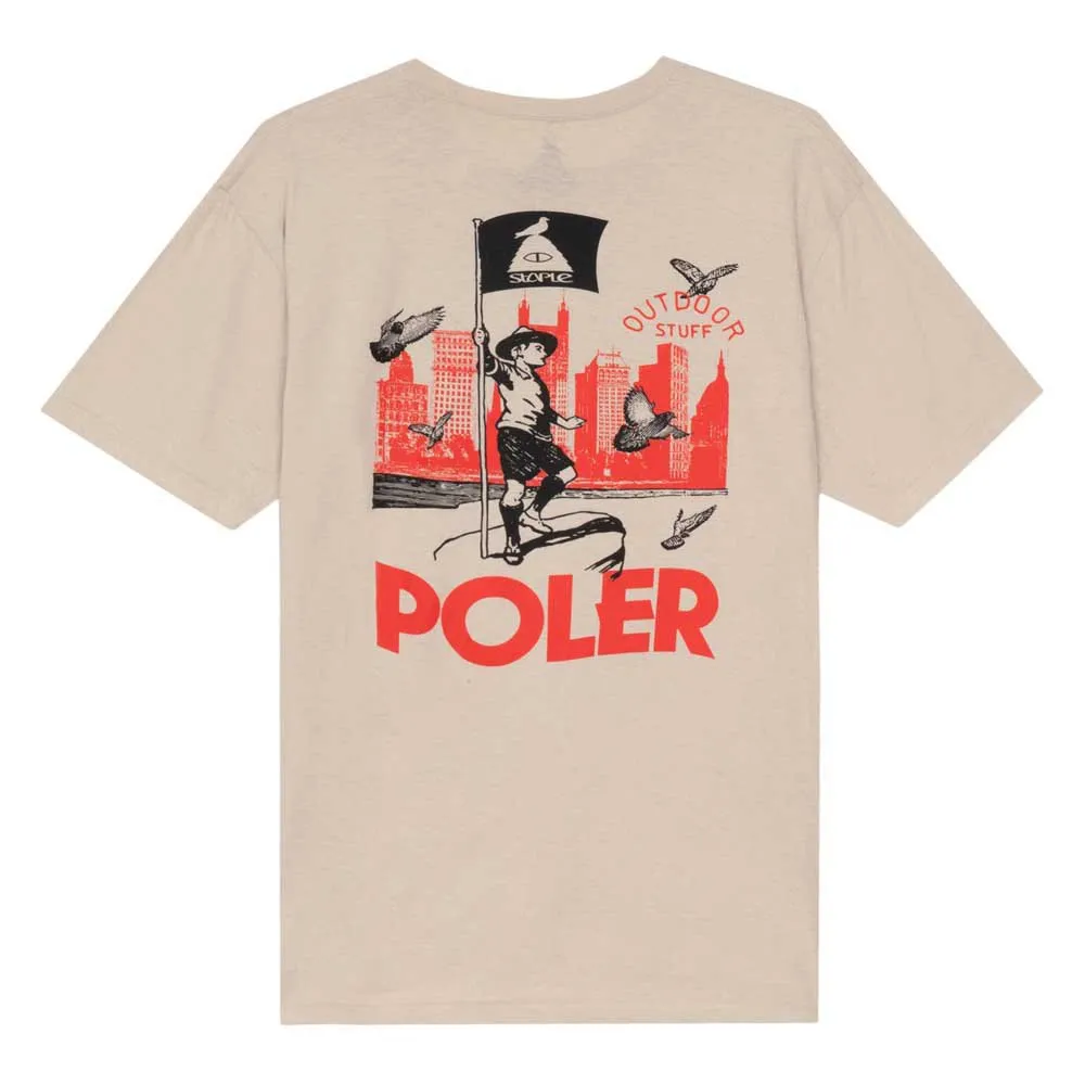 Poler Outdoor Stuff Kortarmet T-skjorte, Sand