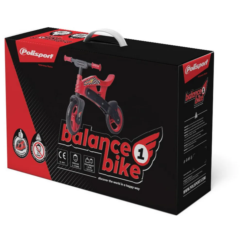 Polisport Balance Off Road 10´´ Løpesykkel, Red / black, One Size, Barnesykkel