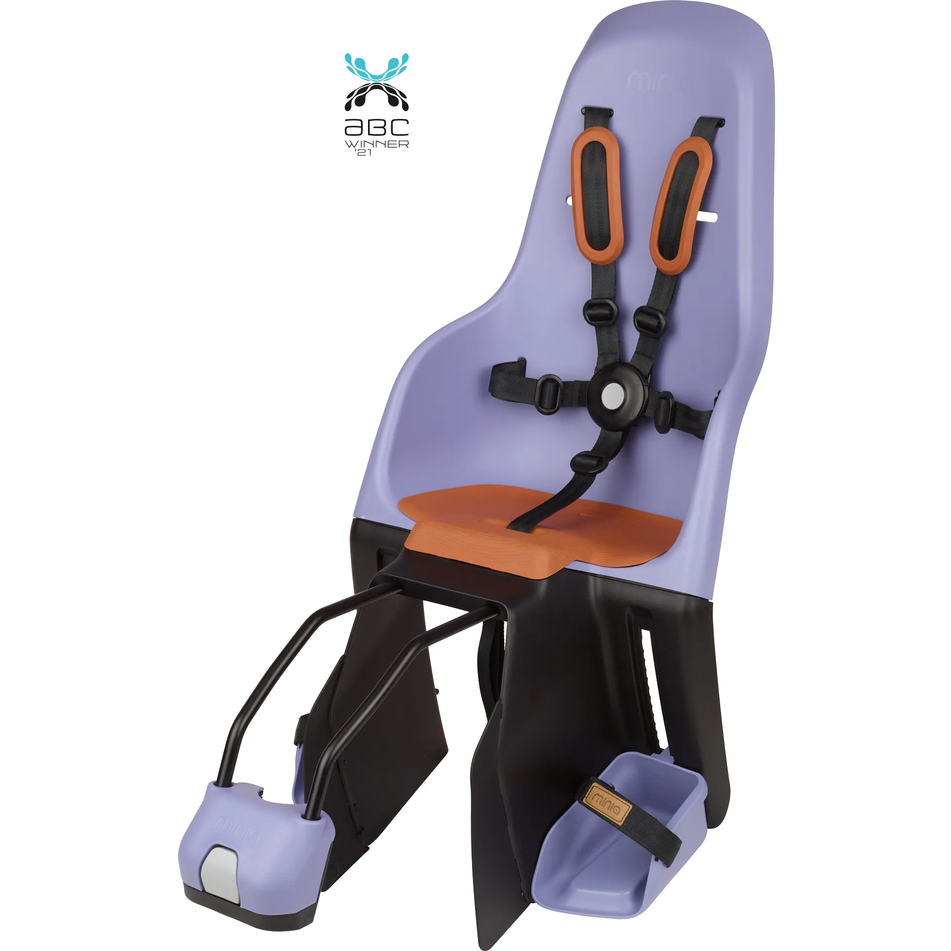 Polisport Minia Sykkelsete for rammemontering Galaxy Purple, Galaxy purple, 22kg