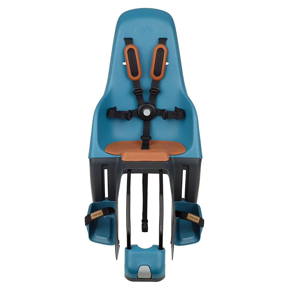 Polisport Minia Sykkelsete for rammemontering Moon Yellow, Neptune blue, 22kg