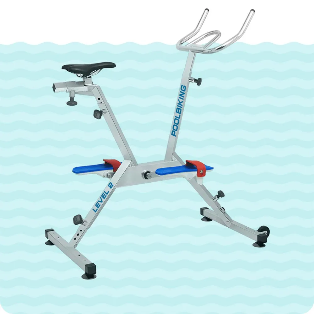 Poolbiking Nivå 2 Aquabike unisex, Aluminium, One Size