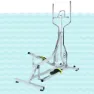 Poolbiking Orbital Vannsykkel unisex, Aluminium, One Size