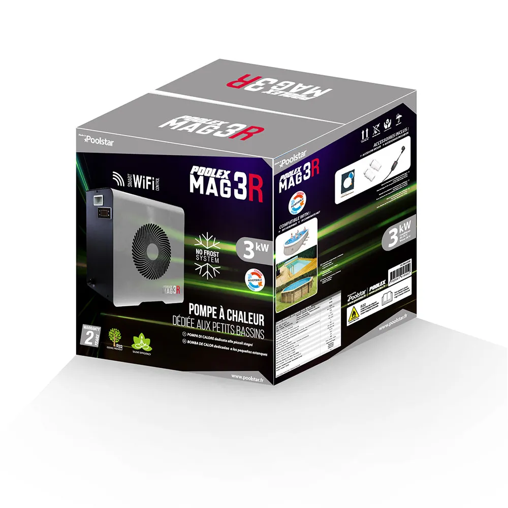 Poolex Mag Reversible 5kw Varmepumpe, Black, One Size