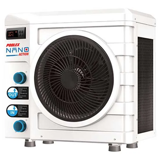 Poolex Nano Action A3 2020 3kw 1.3 M³/h Varmepumpe unisex, White, 10-21m³