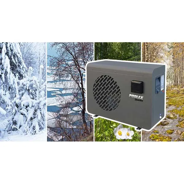 Poolex Silverline 150 14.5kw 5-7 M³/h Invertervarmepumpe, Grey, 65-80m³