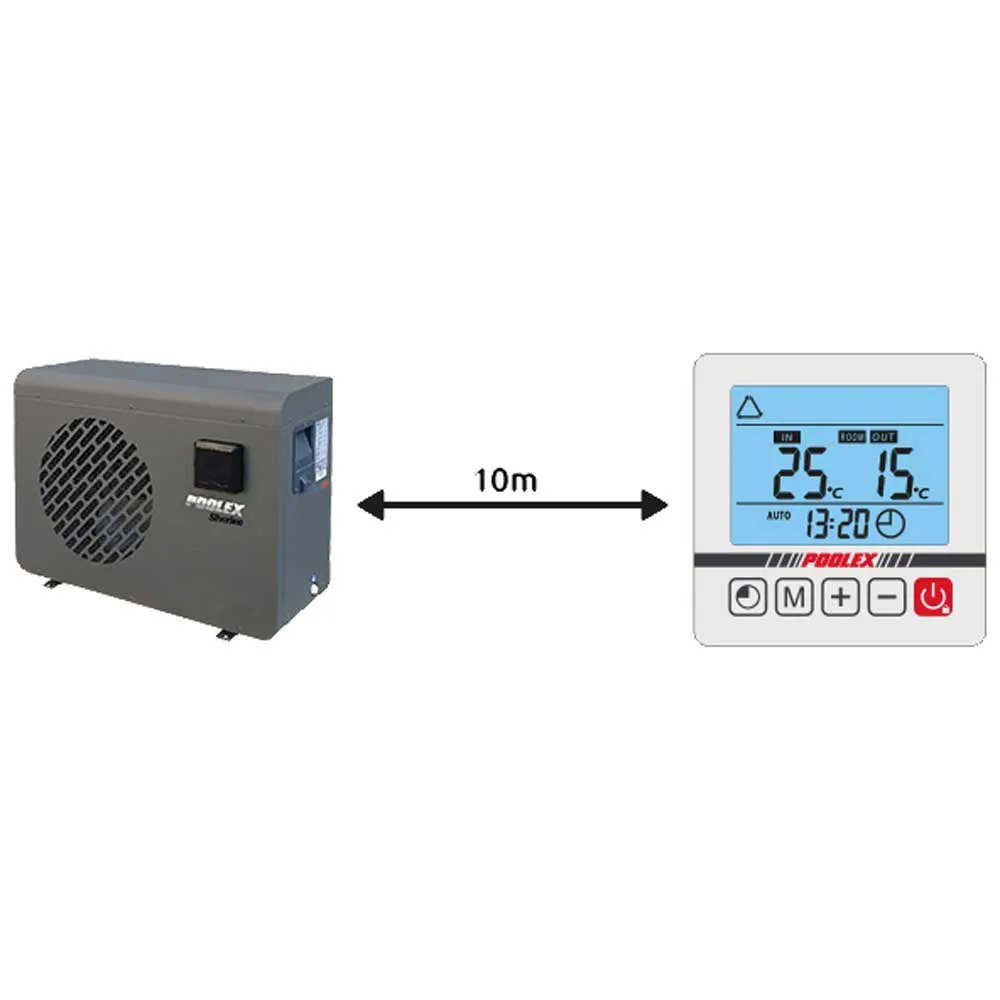 Poolex Silverline 150 14.5kw 5-7 M³/h Invertervarmepumpe, Grey, 65-80m³