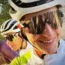 Power Race Solbriller, White / blue, Blue Mirror/CAT3