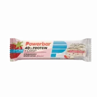 Powerbar 40% Protein energibar jordbær og hvit sjokolade 40 g Powerbar 40% Protein energibar jordbær og hvit sjokolade 40 g