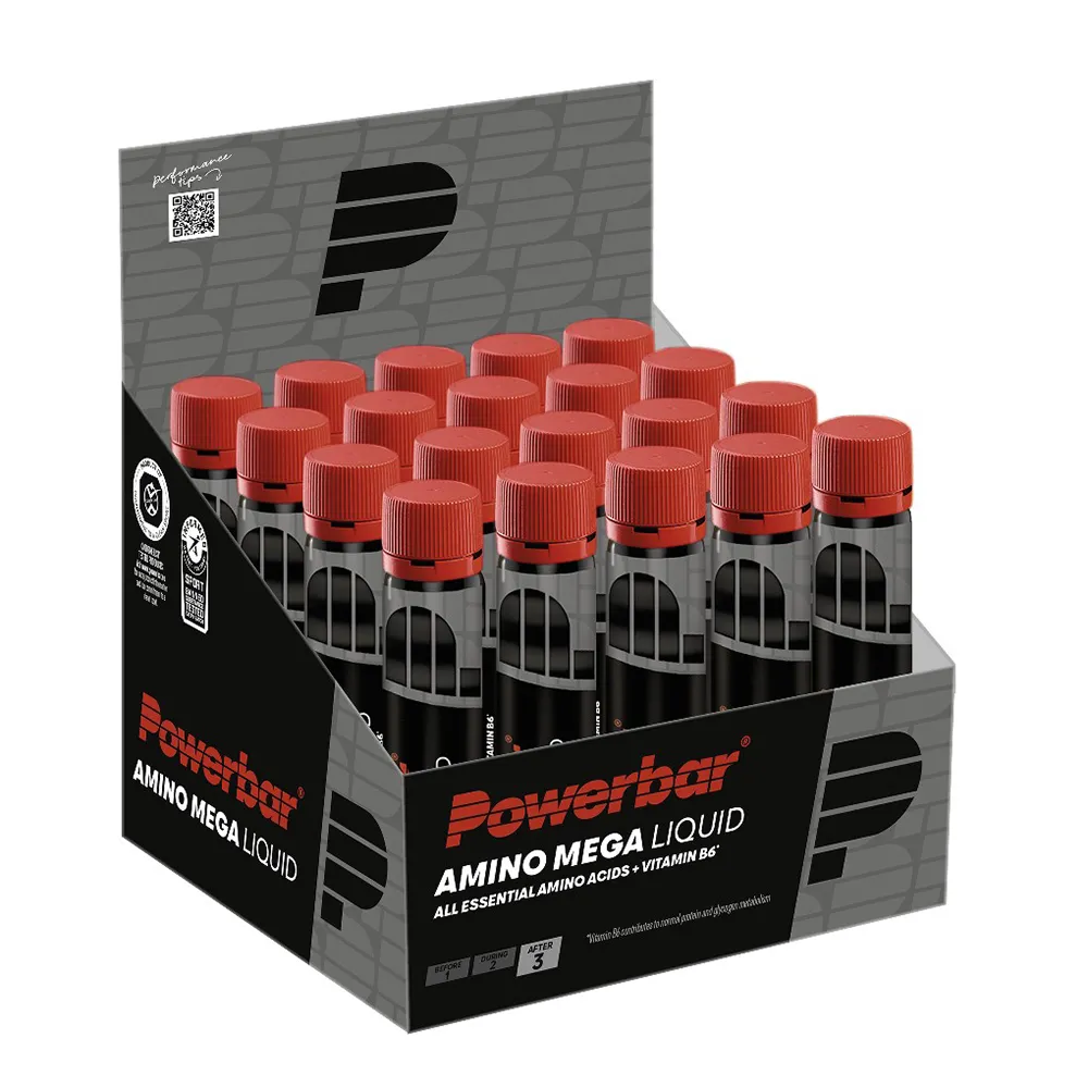 Powerbar Amino Mega Black Line Drikkeampuller 20 Enheter, Multicolor, One Size