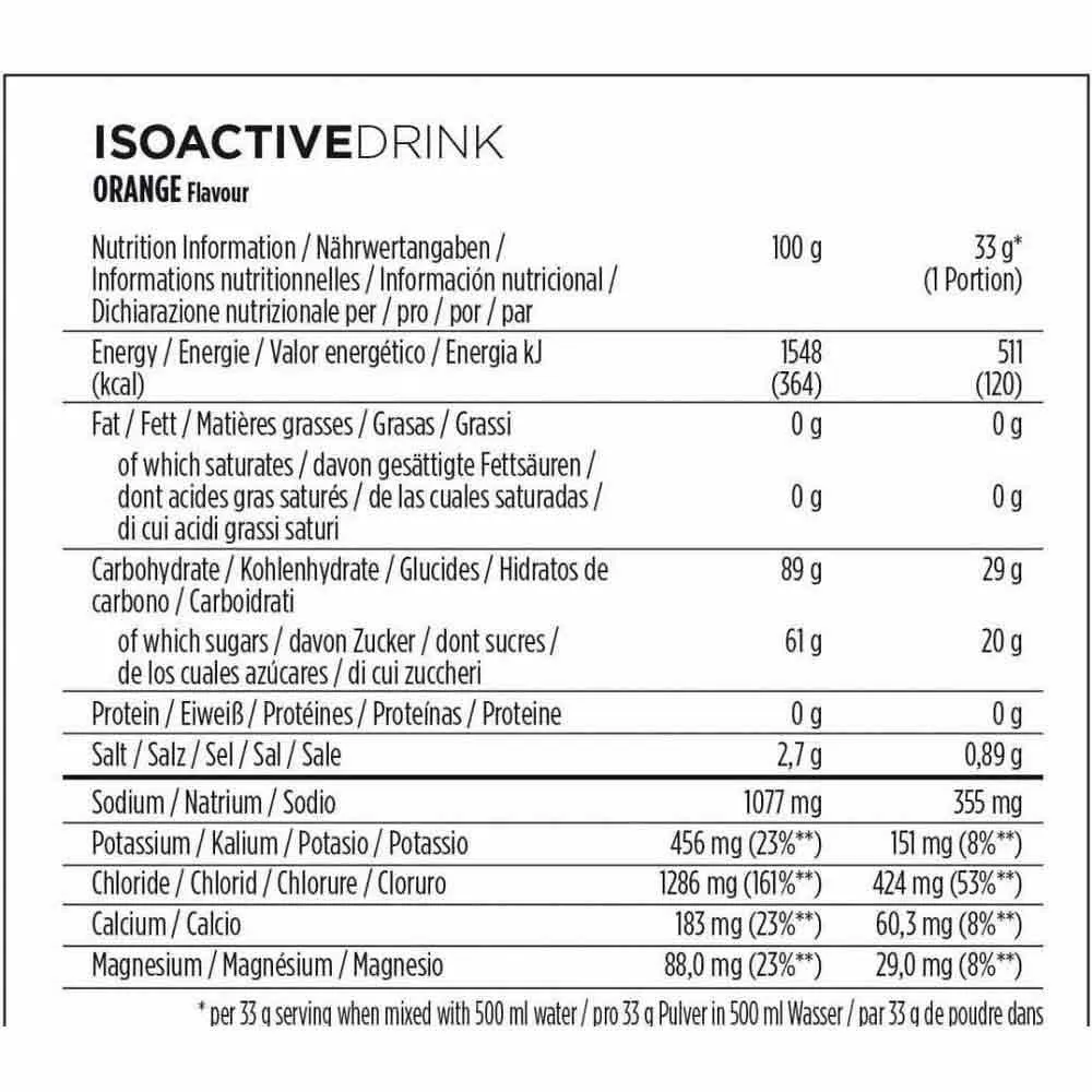 Powerbar Isoactive Pulver Appelsin 600g 6 Enheter, One size Powerbar Isoactive Pulver Appelsin 600g 6 Enheter, One size