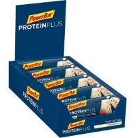 Powerbar Plus 33% Proteinbarerboks Vanilje Og Bringebær 90g 10 Enheter