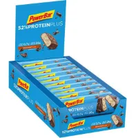 Powerbar Plus 52% Proteinbarerboks Sjokoladenøtter 50g 20 Enheter