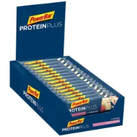 Powerbar Plus L-carnitine 30% Proteinbarerboks Bringebær Og Yoghurt 35g