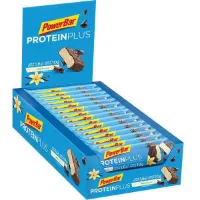 Powerbar Plus Low Sugar 30% Proteinbarerboks Vanilje 35g