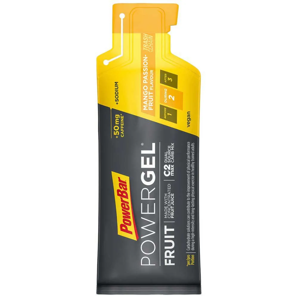 Powerbar Powergel Original Boks Med Energigeler Mango 41g 24 Enheter, Black / yellow, One Size