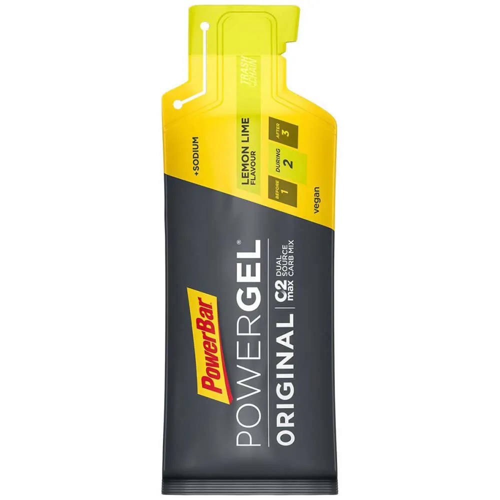 Powerbar Powergel Original Boks Med Energigeler Sitron & Lime 41g 24 Enheter, Yellow, One Size