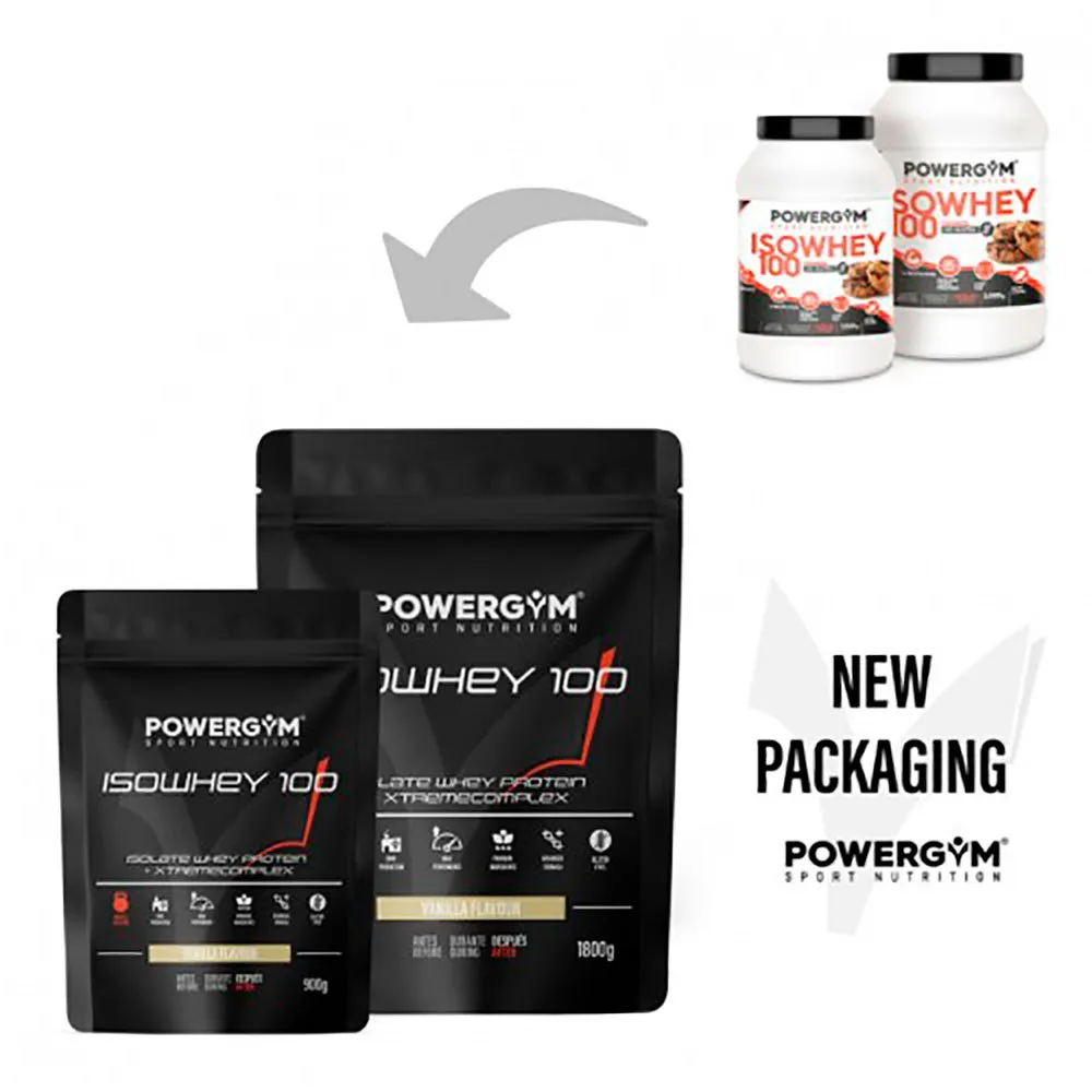 Powergym 100 Isolert Myseprotein Kaker 900g, One size