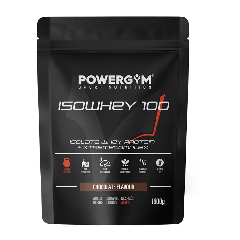Powergym 100 Isolert Myseprotein Sjokolade 1800g, Multicolor, One Size