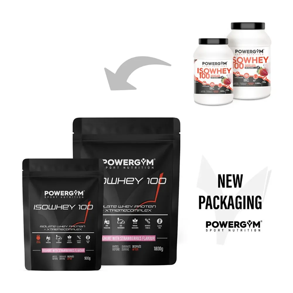 Powergym 100 Isolert Myseprotein Yoghurt Og Jordbær 1800g, Multicolor, One Size