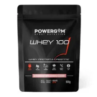 Powergym 100 Myseprotein Banan Og Jordbær 900g