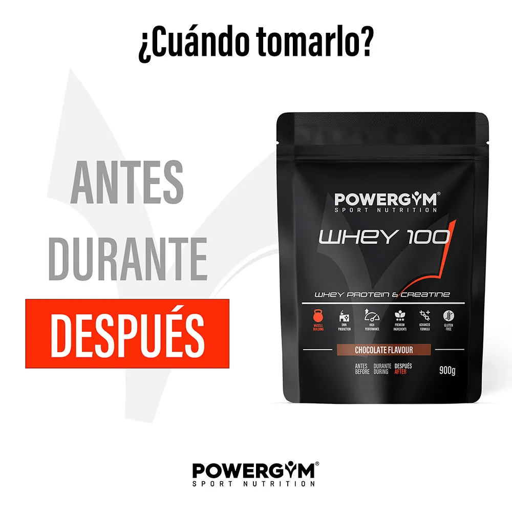 Powergym 100 Myseprotein Sjokolade 900g, One size
