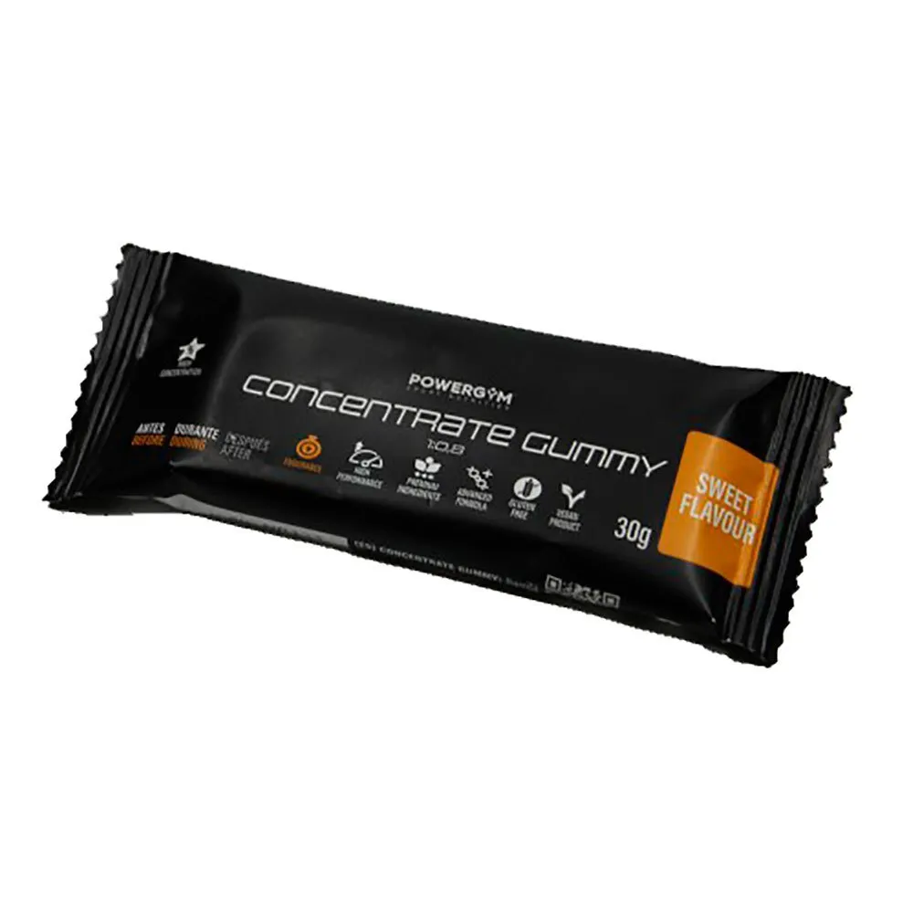 Powergym Concentrate Eske Med Energibarer Med Vingummi Nøytral Smak 30g 36 Enheter, One size