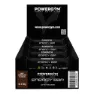 Powergym Energibar Boks Mørk Sjokolade 40g 24 Enheter, Black, One Size
