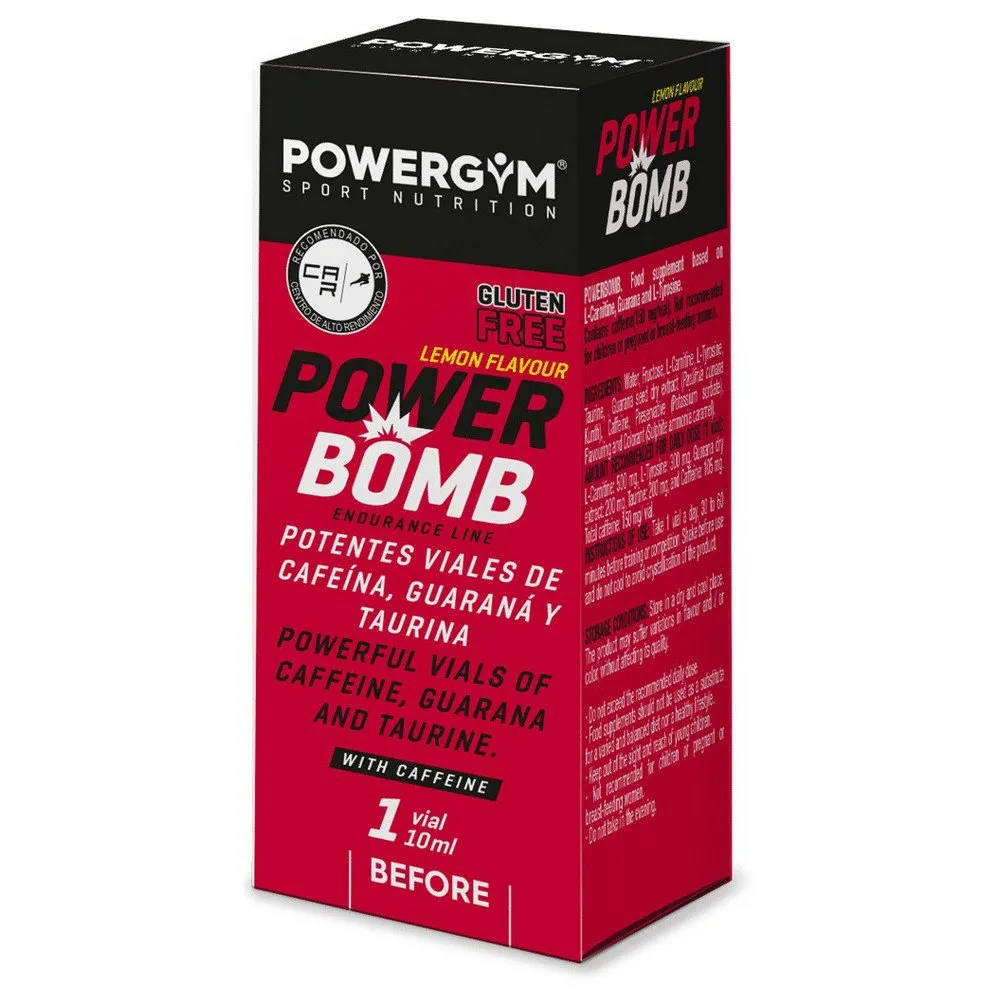 Powergym Eske Med Powerbomb-ampuller Sitron 24 Enheter, Black, One Size