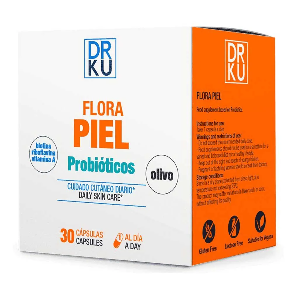Powergym Flora Skin Kapsler 30 Enheter, White, One Size Powergym Flora Skin Kapsler 30 Enheter, White, One Size