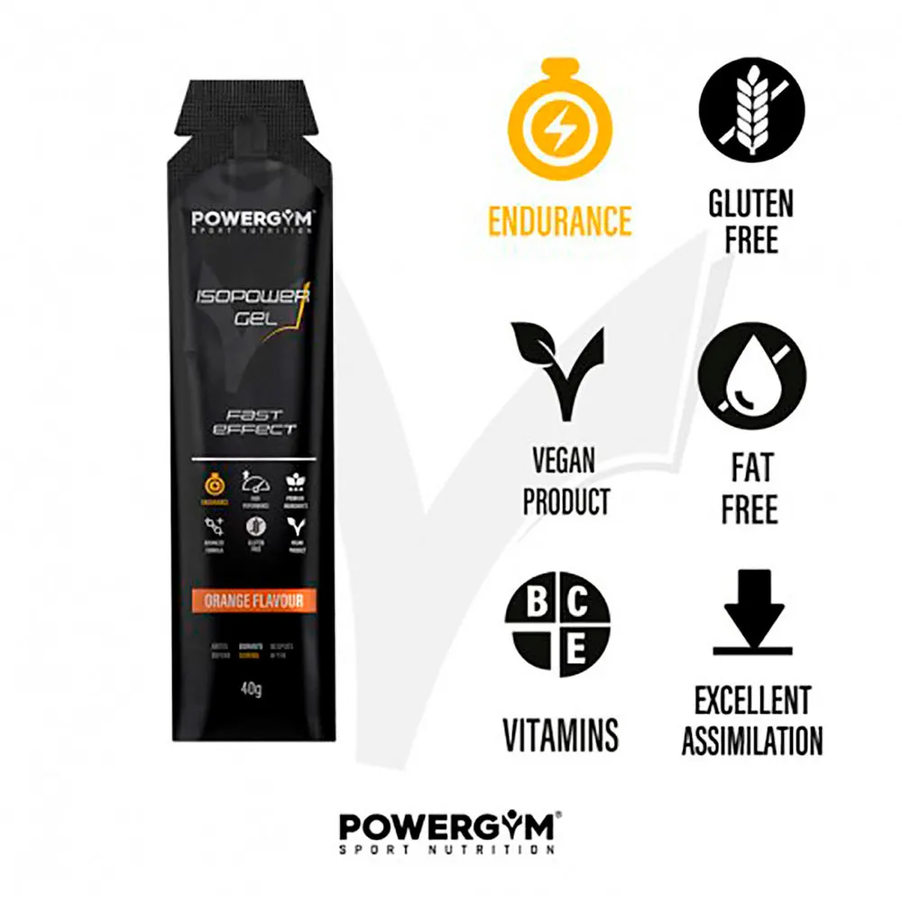 Powergym Isopower Boks Med Energigeler Appelsin 40g 24 Enheter, Multicolor, One Size Powergym Isopower Boks Med Energigeler Appelsin 40g 24 Enheter, Multicolor, One Size