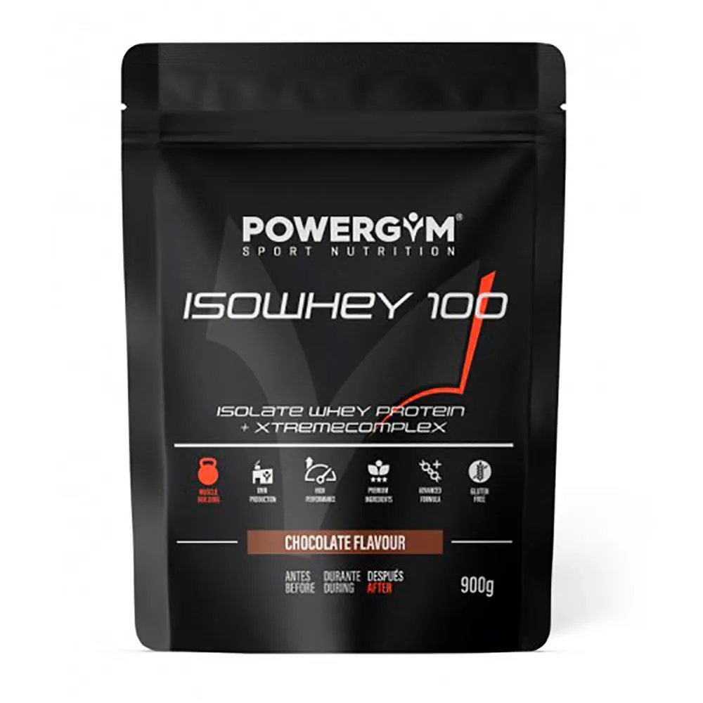 Powergym Isowhey 100 Isolert Myseprotein Sjokolade 900g, One size