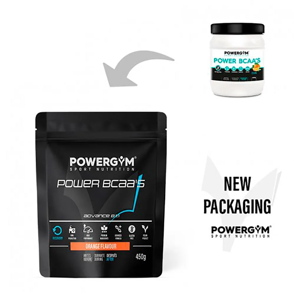 Powergym Power Bcaa´s Kapsler Appelsin 450g, Orange
