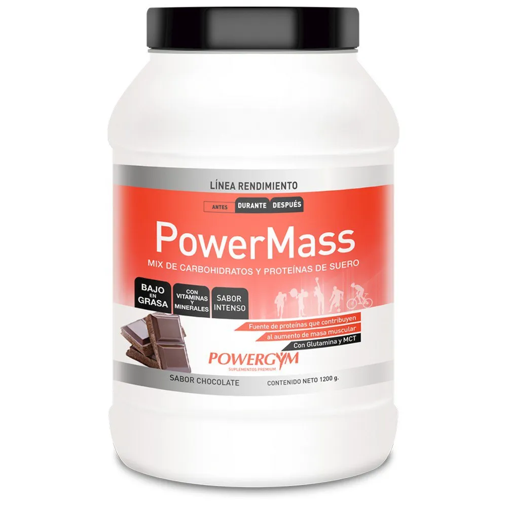 Powergym Powermass-pulver Sjokolade 1200g, One size