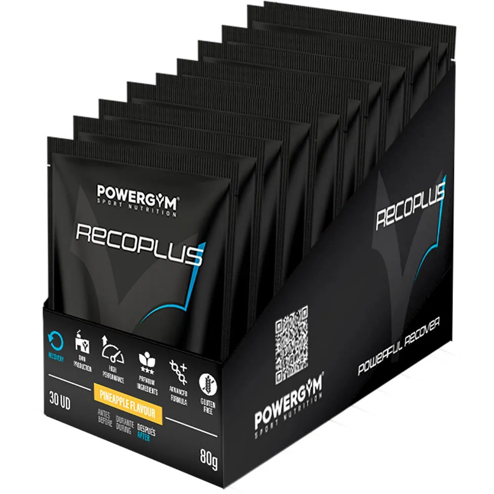 Powergym Recoplus Gjenopprettingsboks Med Enkeltdoser Ananas 80g 15 Enheter, White, One Size