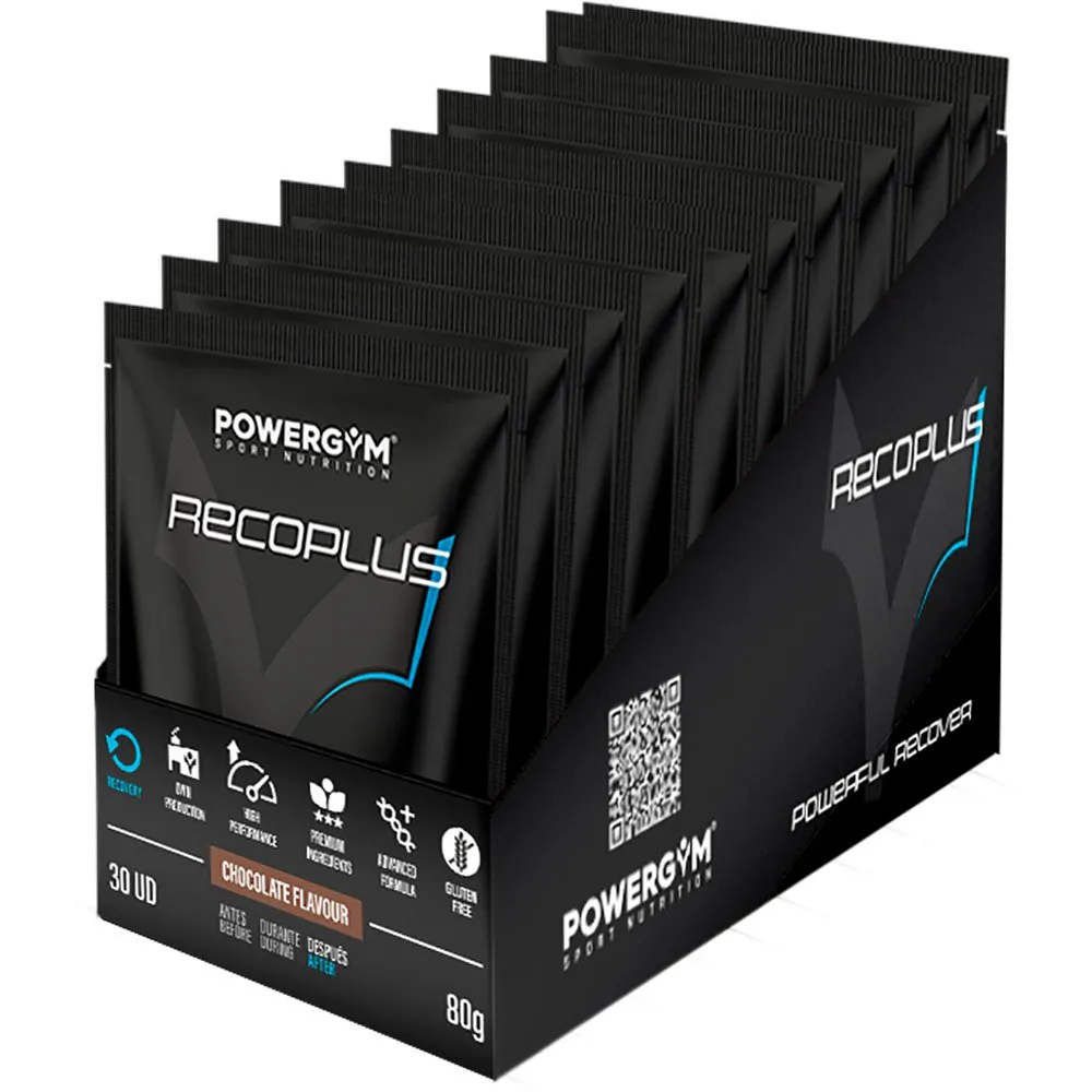 Powergym Recoplus Gjenopprettingsboks Med Enkeltdoser Sjokolade 80g 15 Enheter, White, One Size Powergym Recoplus Gjenopprettingsboks Med Enkeltdoser Sjokolade 80g 15 Enheter, White, One Size